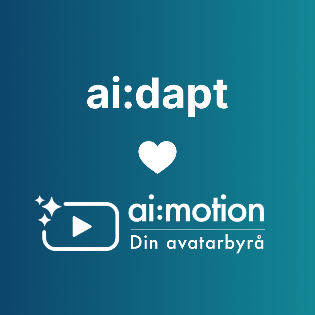 ai:dapt lanserar ai:motion – Sveriges vassaste avatarbyrå